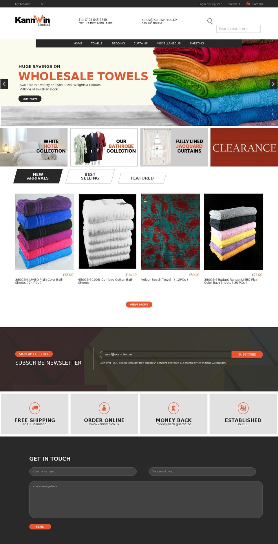 Kannwin Shopify theme site example kannwin.com