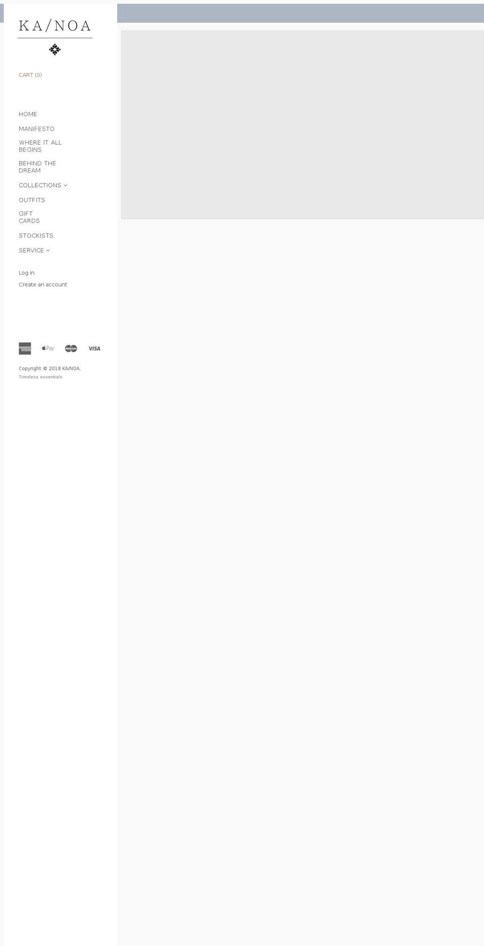 kanoaitalia.com — Shopify storefront screenshot