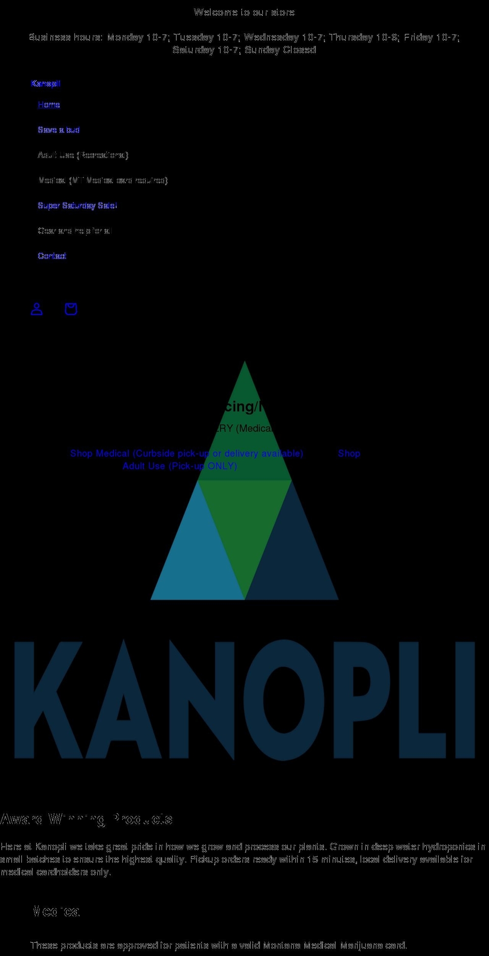 kanopli.us shopify website screenshot