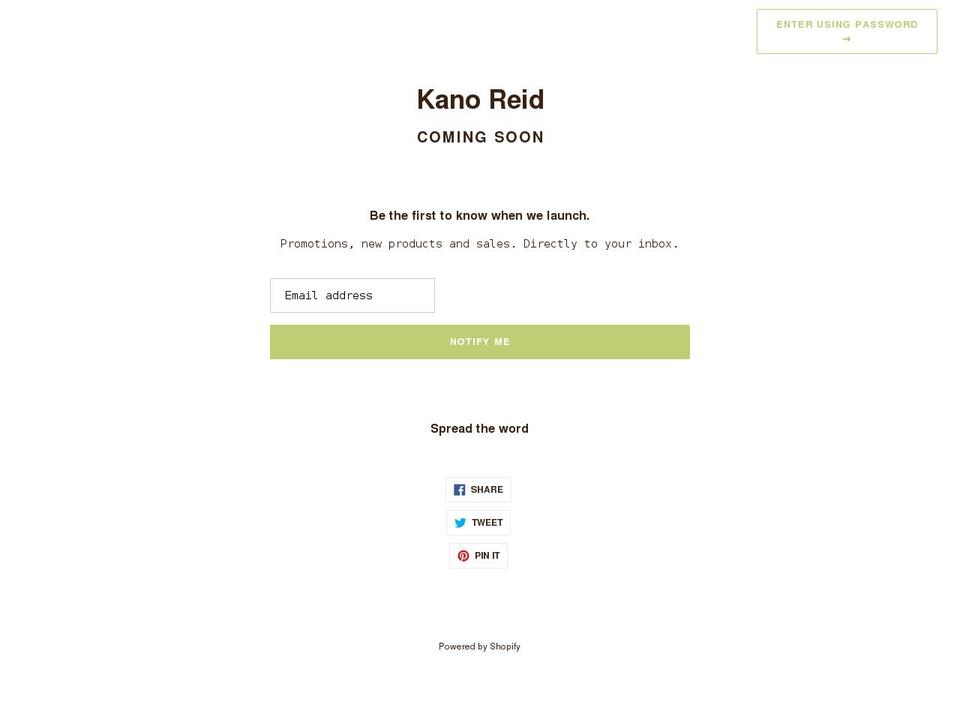 kanoreid.ca shopify website screenshot