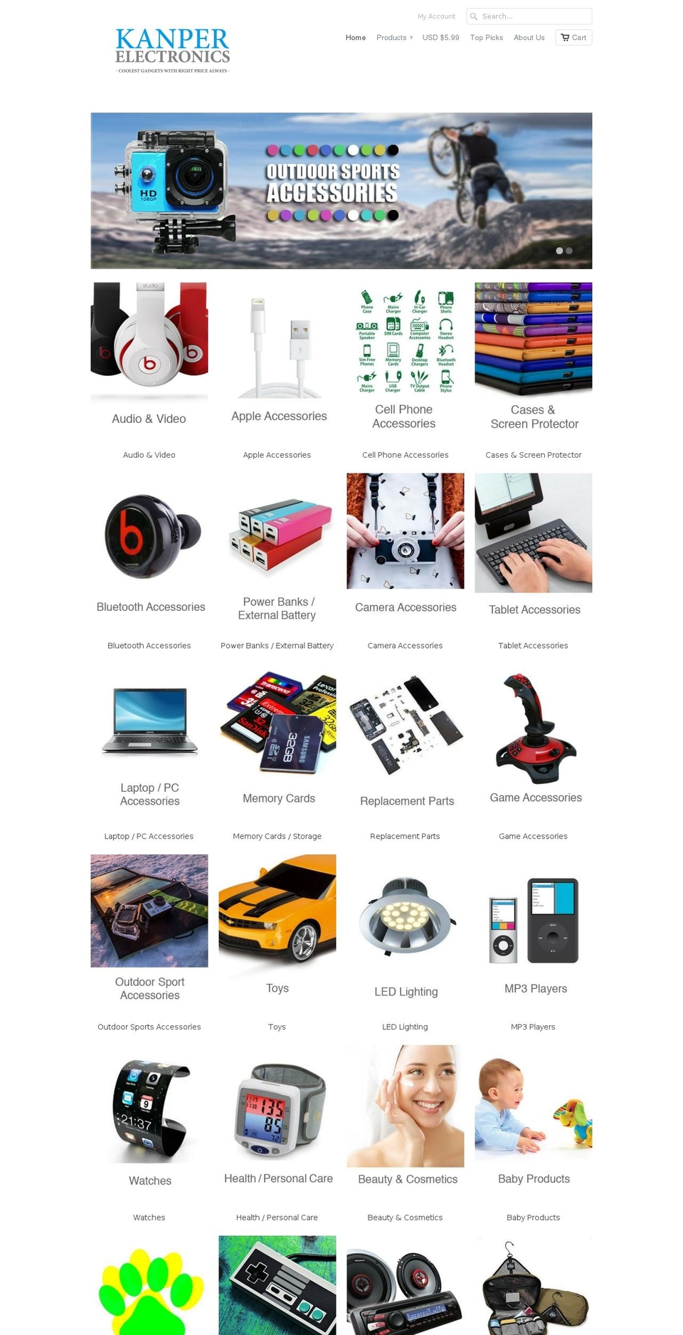 kanper.com shopify website screenshot