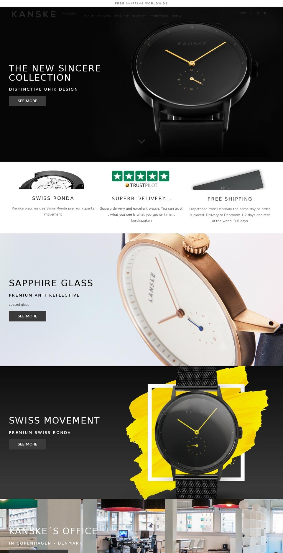 kanskeshop.com shopify website screenshot
