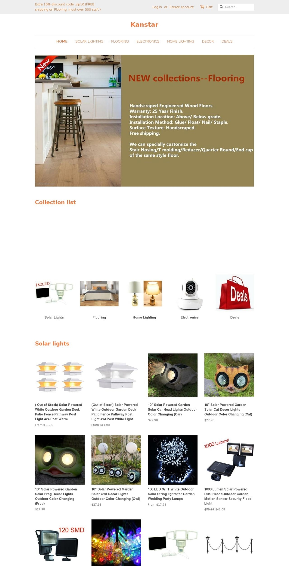 灰白 Shopify theme site example kanstarus.com