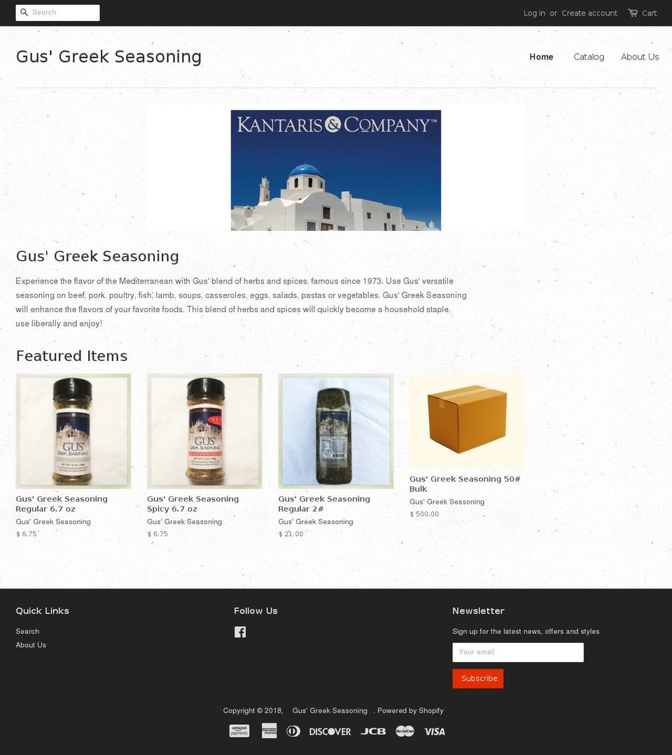 kantarisandcompany.com — Shopify storefront screenshot