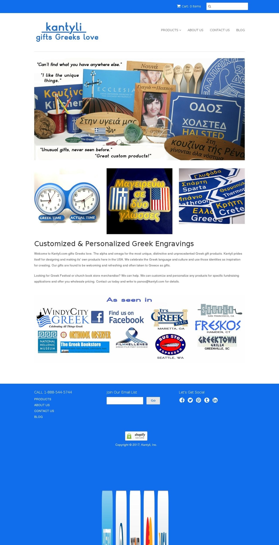 kantyli.com shopify website screenshot