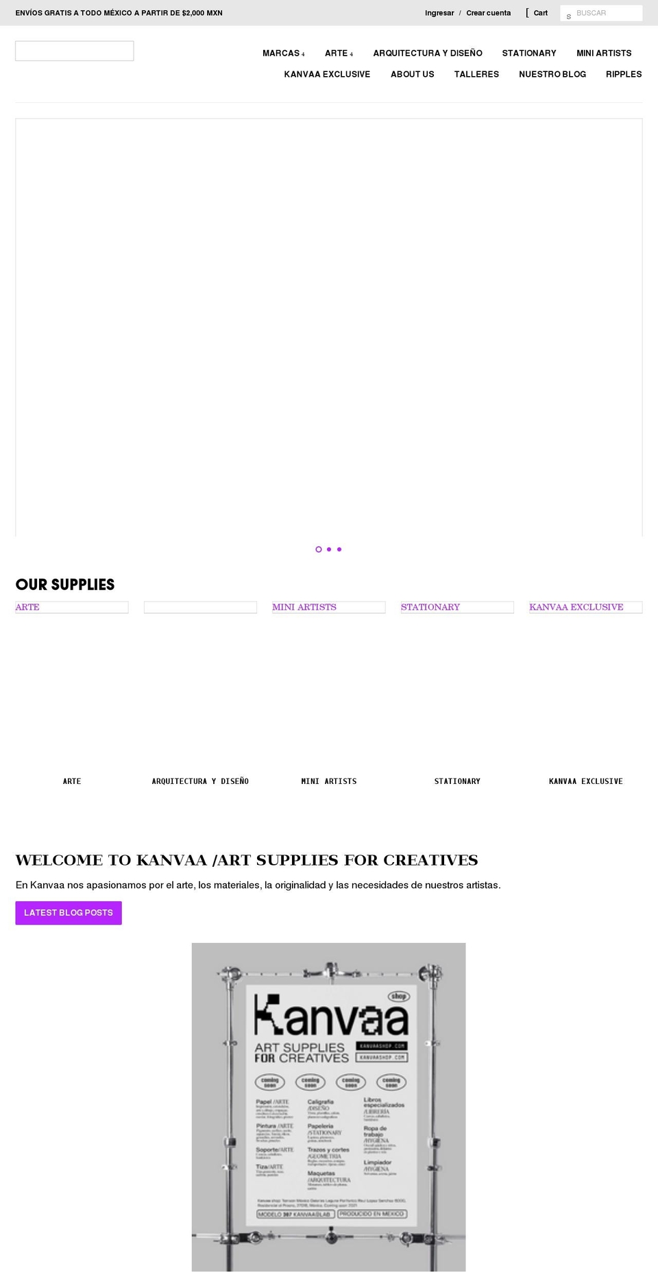 kanvaashop.com shopify website screenshot