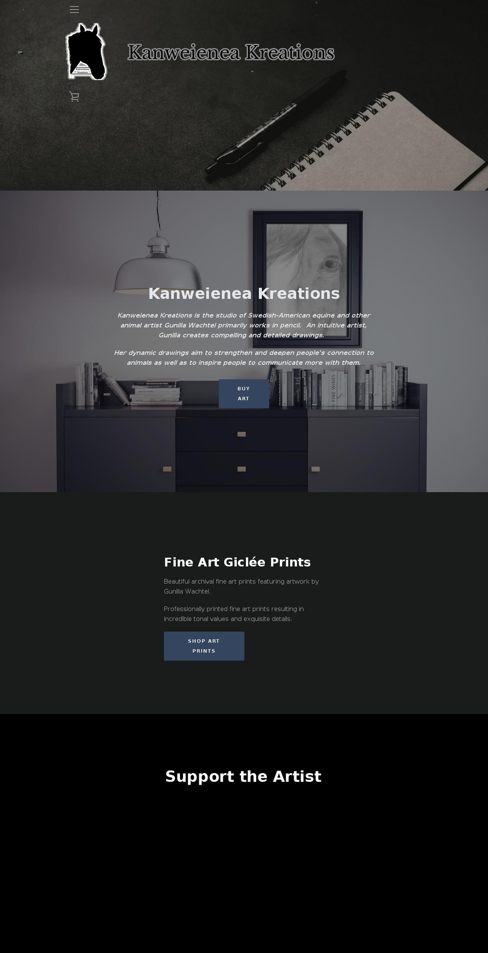 kanweieneakreations.com — Shopify storefront screenshot