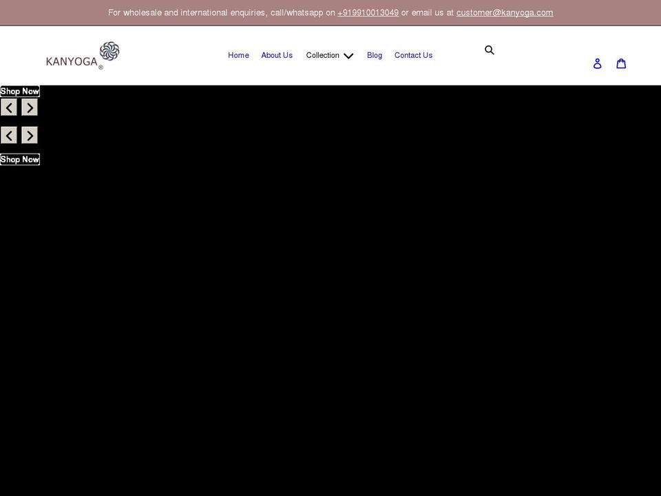 kanyoga.com shopify website screenshot