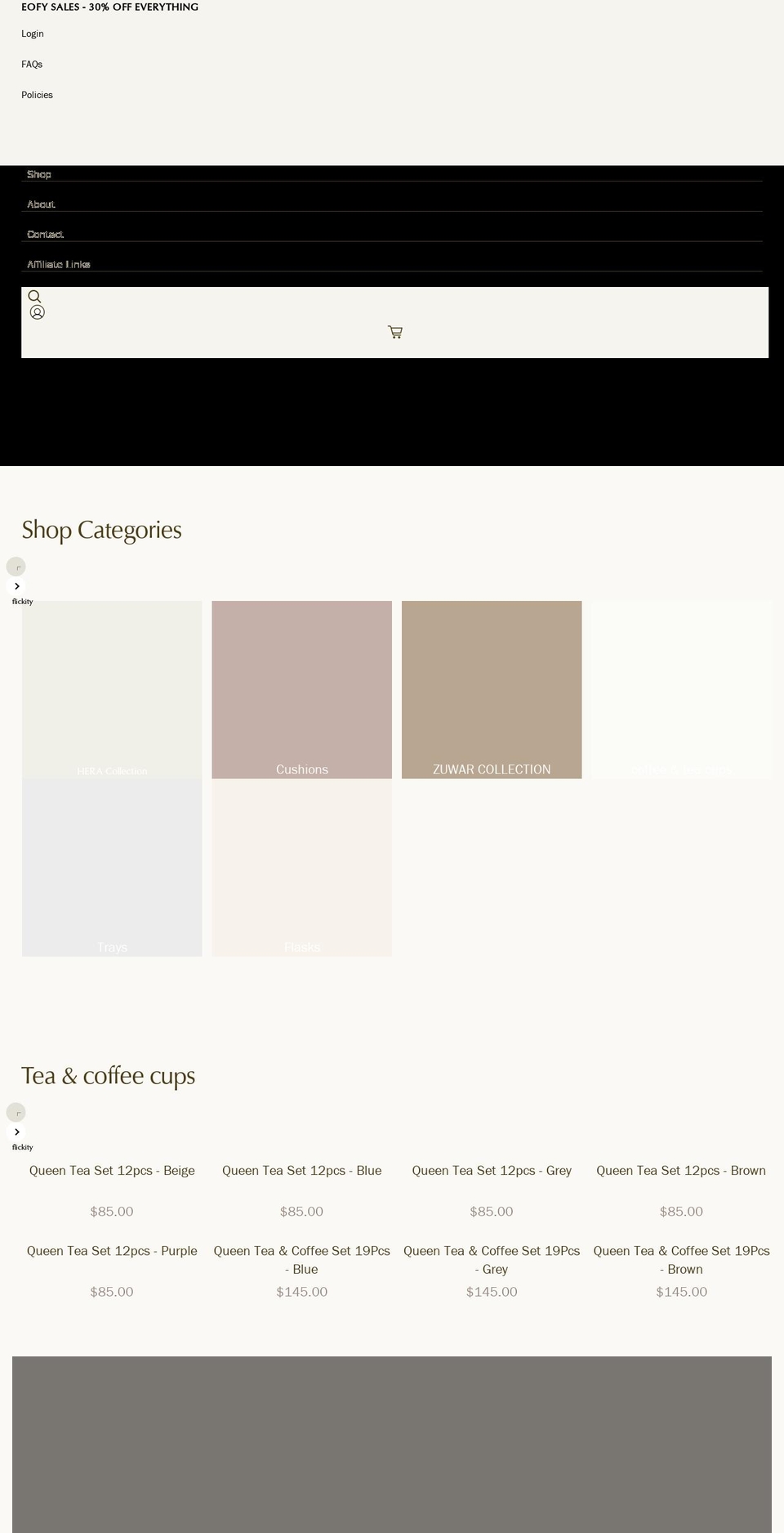 kanz.com.au shopify website screenshot
