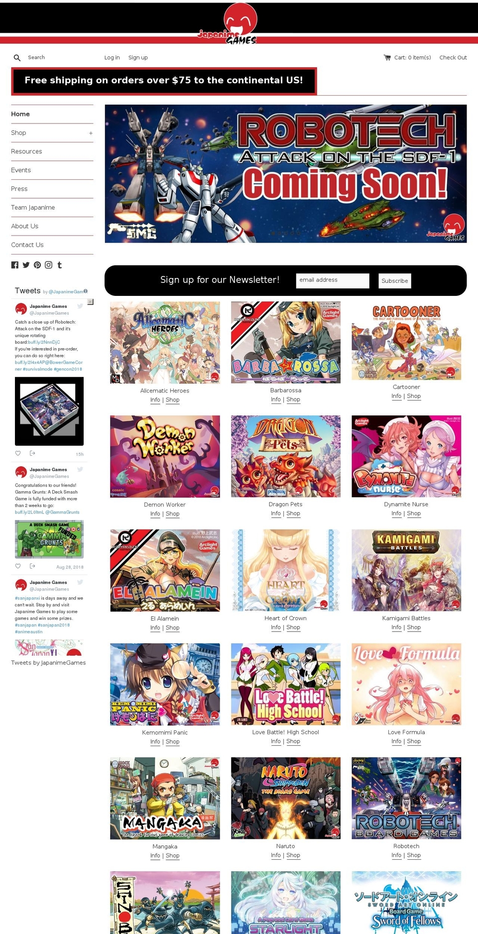 kanzumegoddess.com — Shopify storefront screenshot