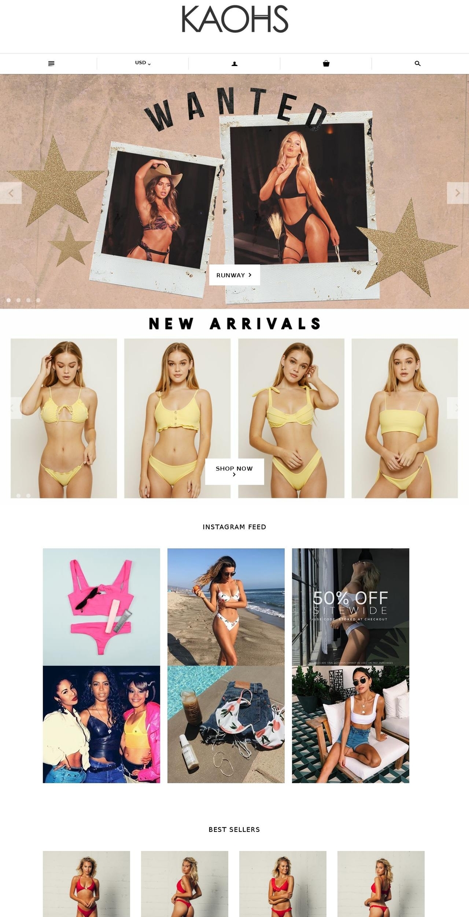 kaohs.com — Shopify storefront screenshot