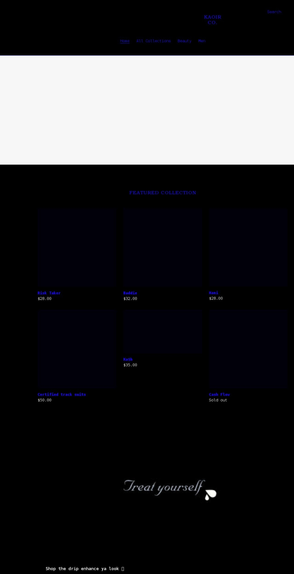 kaoir.net shopify website screenshot
