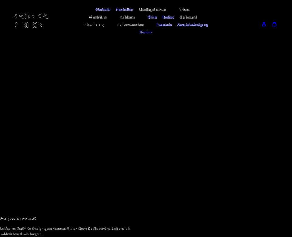 kaonka-design.de shopify website screenshot