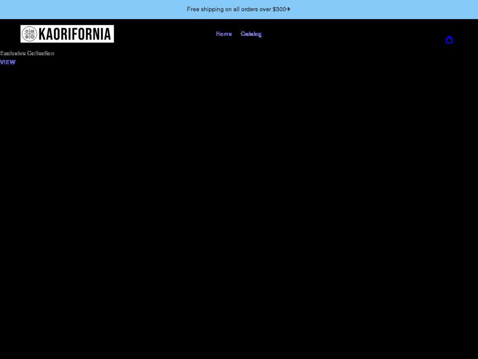 kaorifornia.com shopify website screenshot