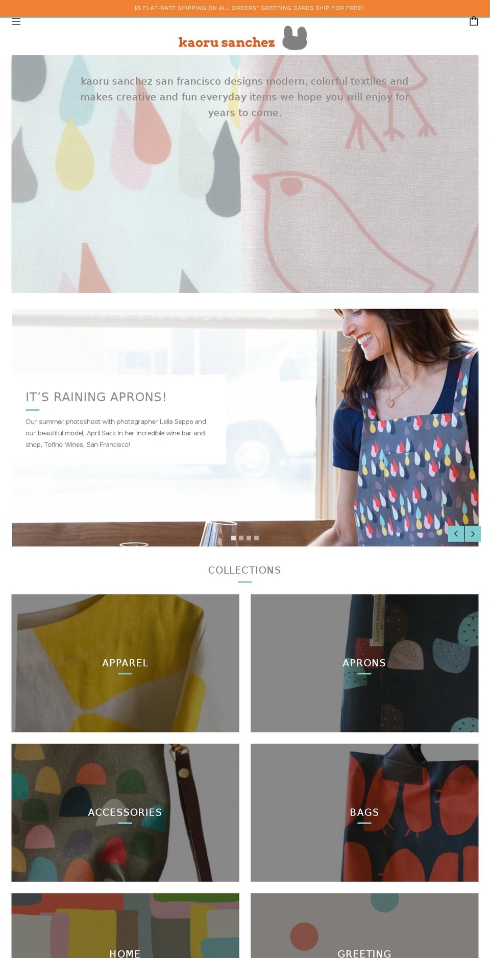 kaorusanchez.com shopify website screenshot