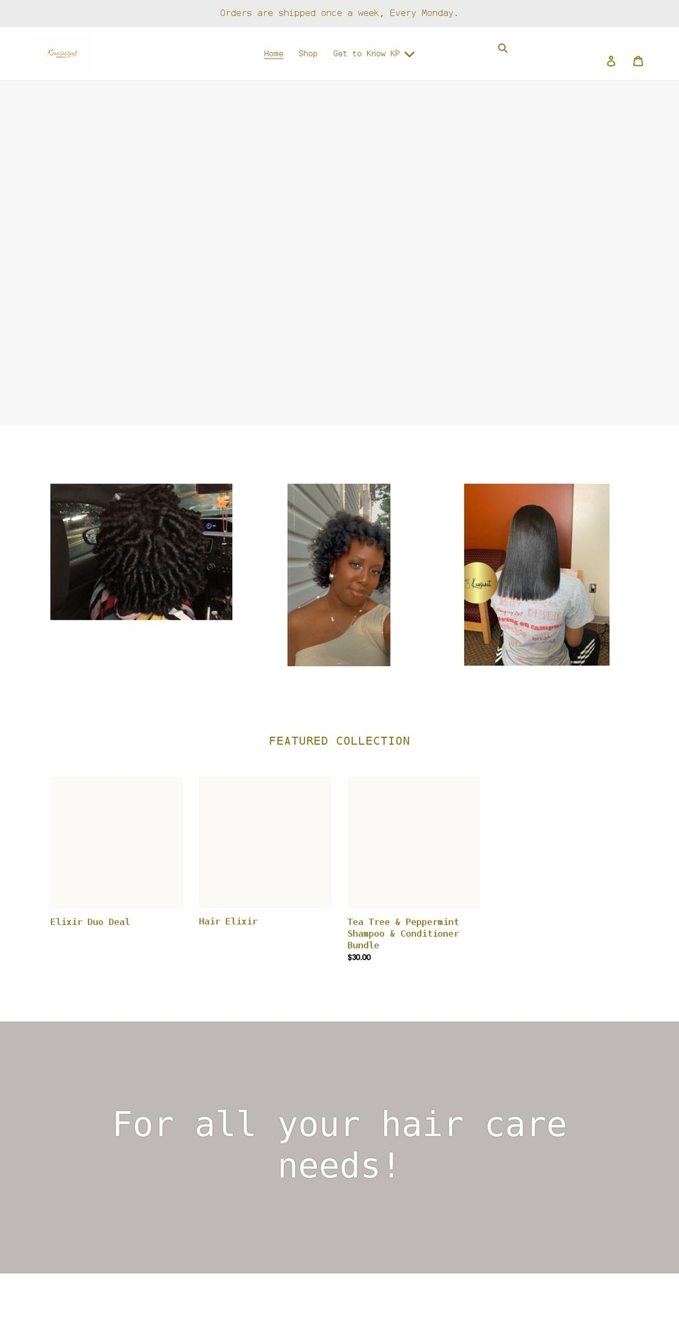 kaosaratproducts.com shopify website screenshot