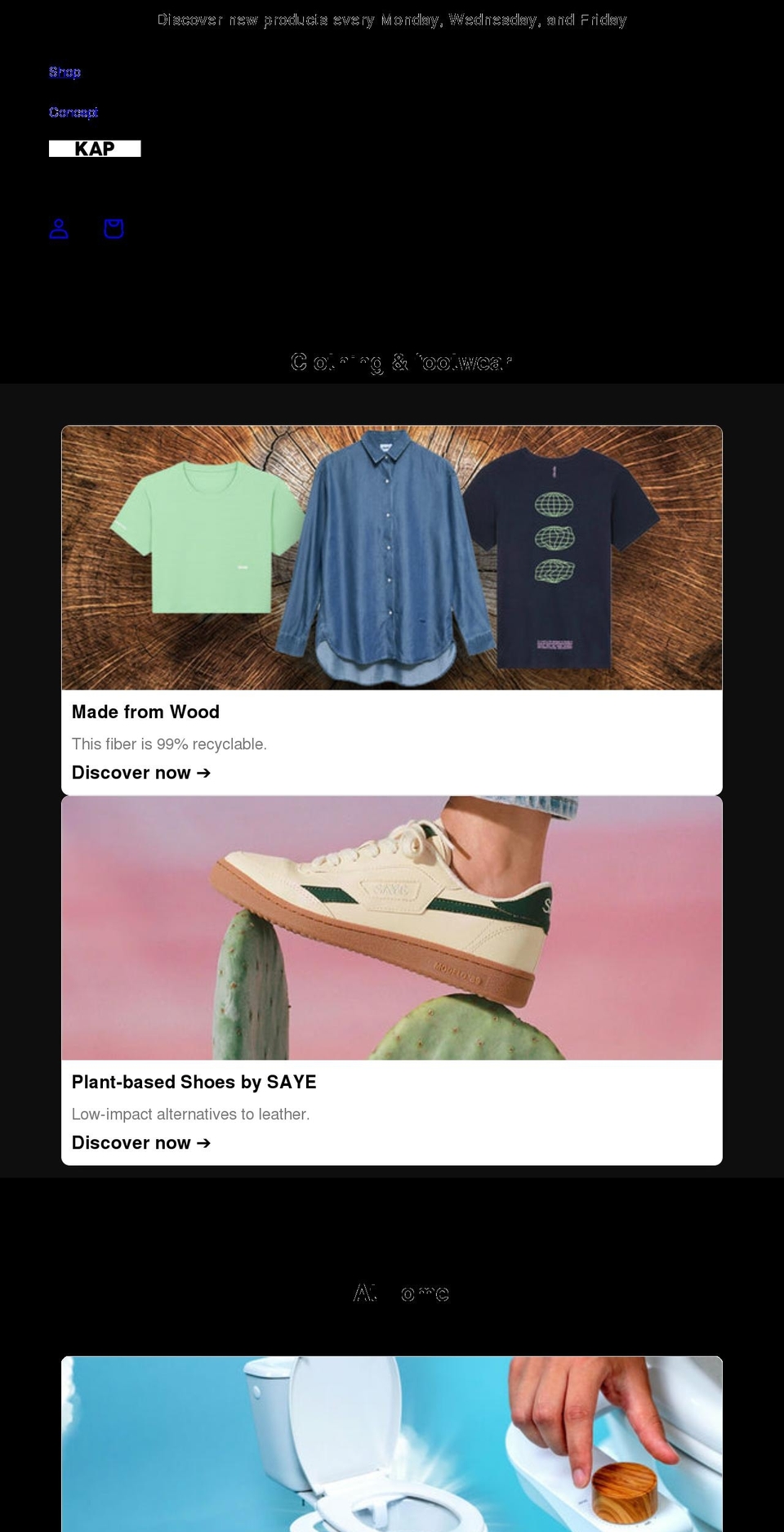 kap-shop.com shopify website screenshot