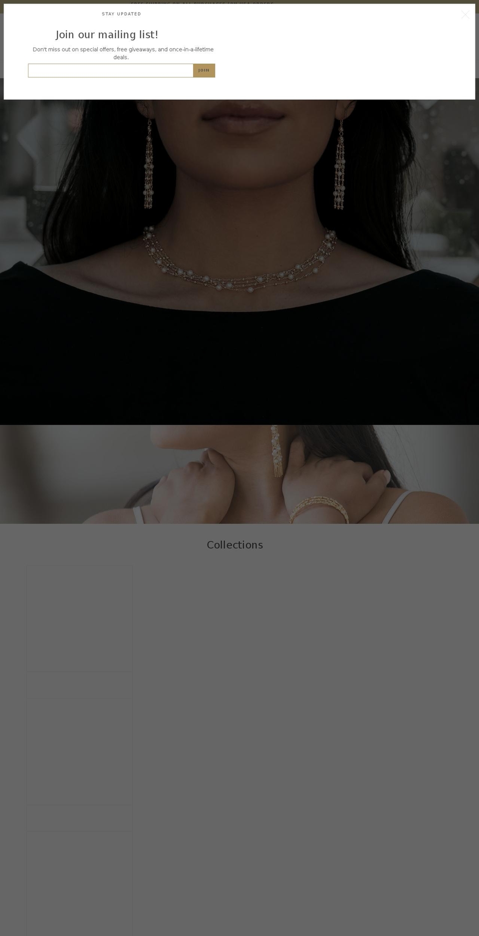 kapesjewelry.com shopify website screenshot