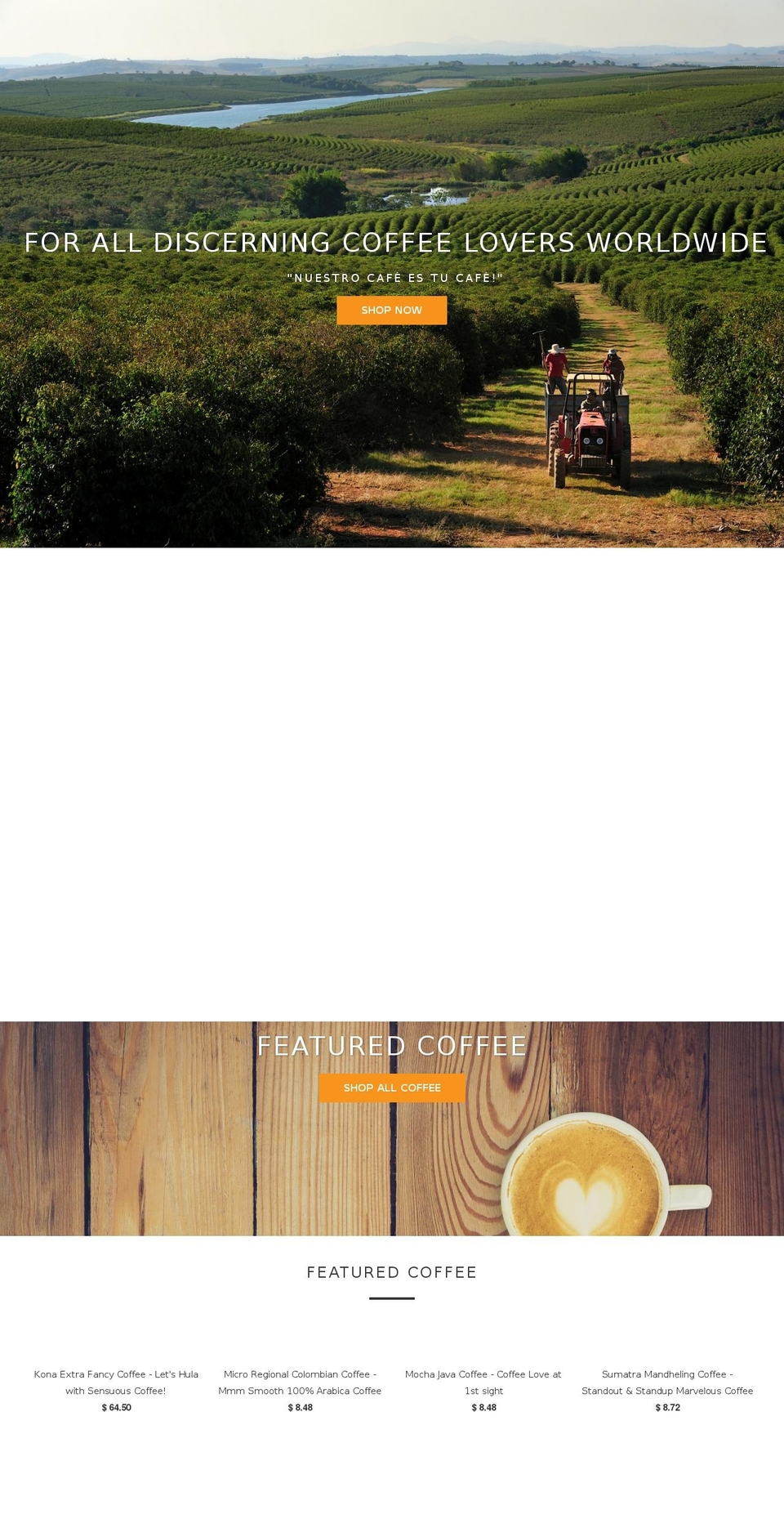 kapikapicoffee.com shopify website screenshot