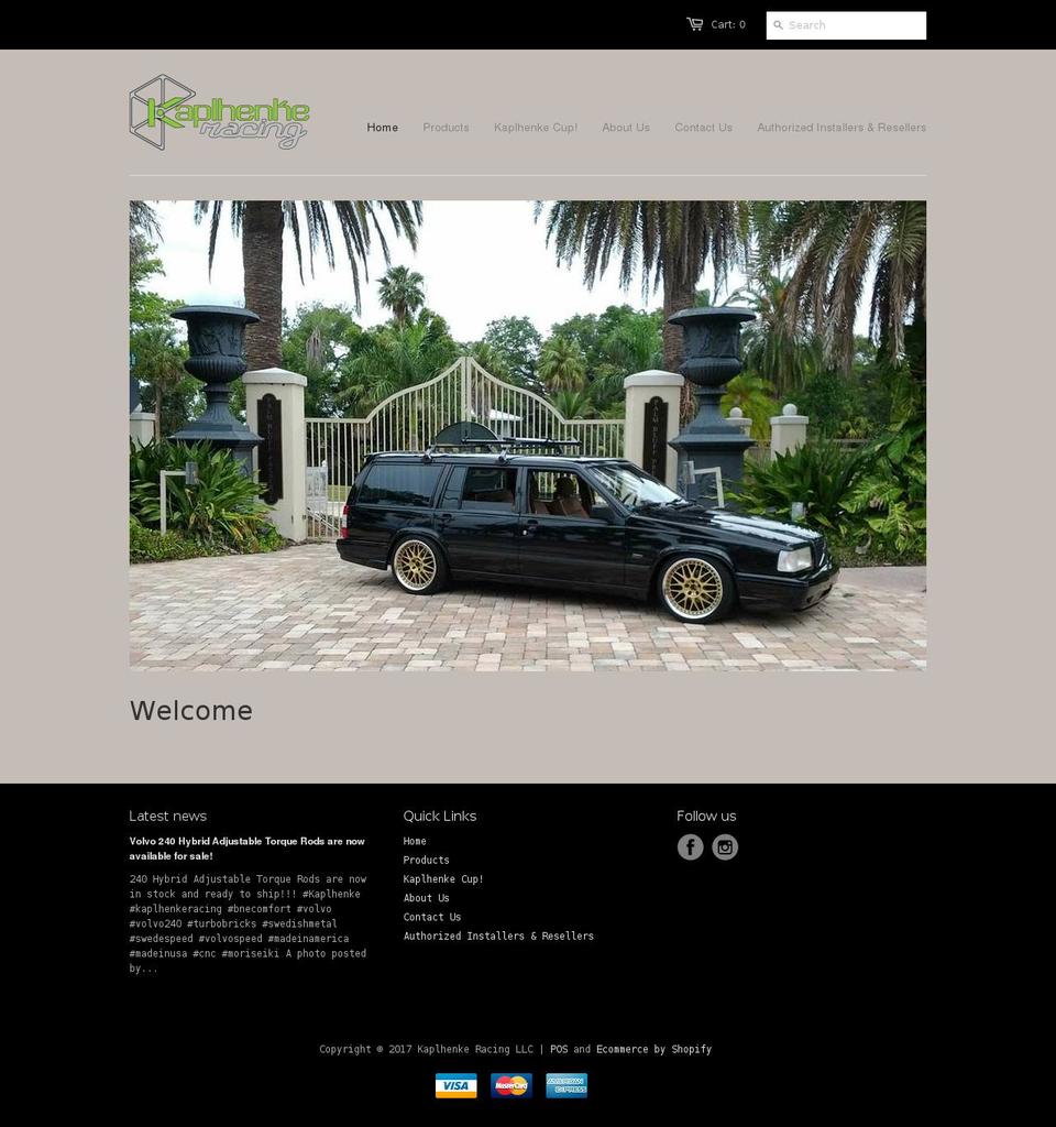 kaplhenke.com shopify website screenshot