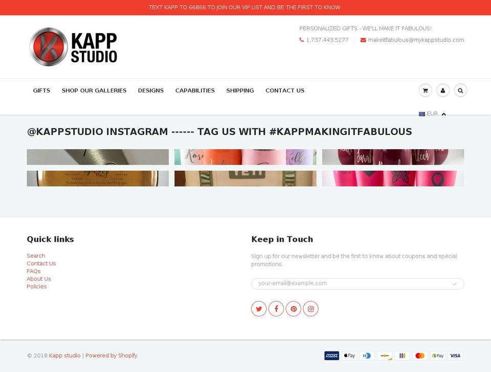 kapp.studio shopify website screenshot