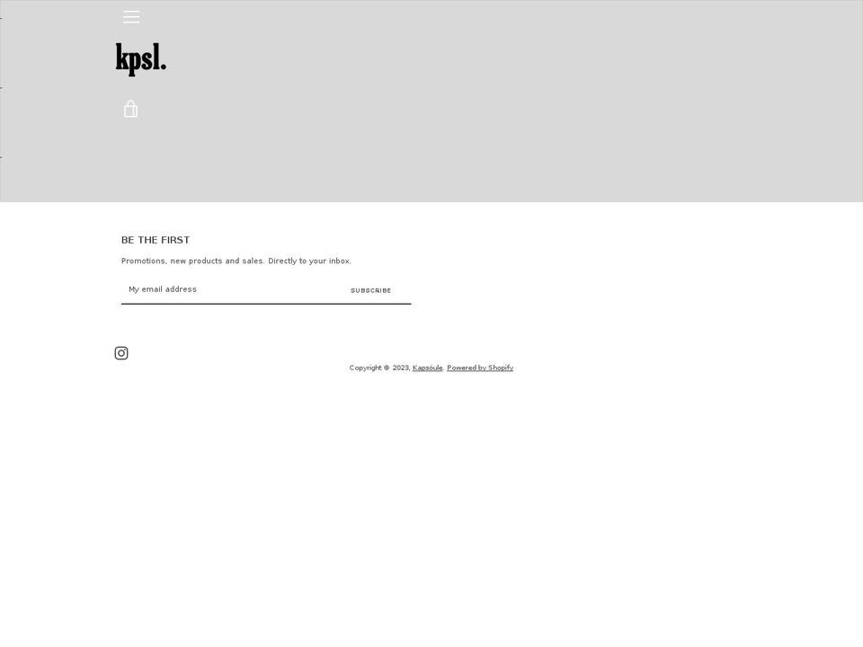 kapsouleco.com shopify website screenshot