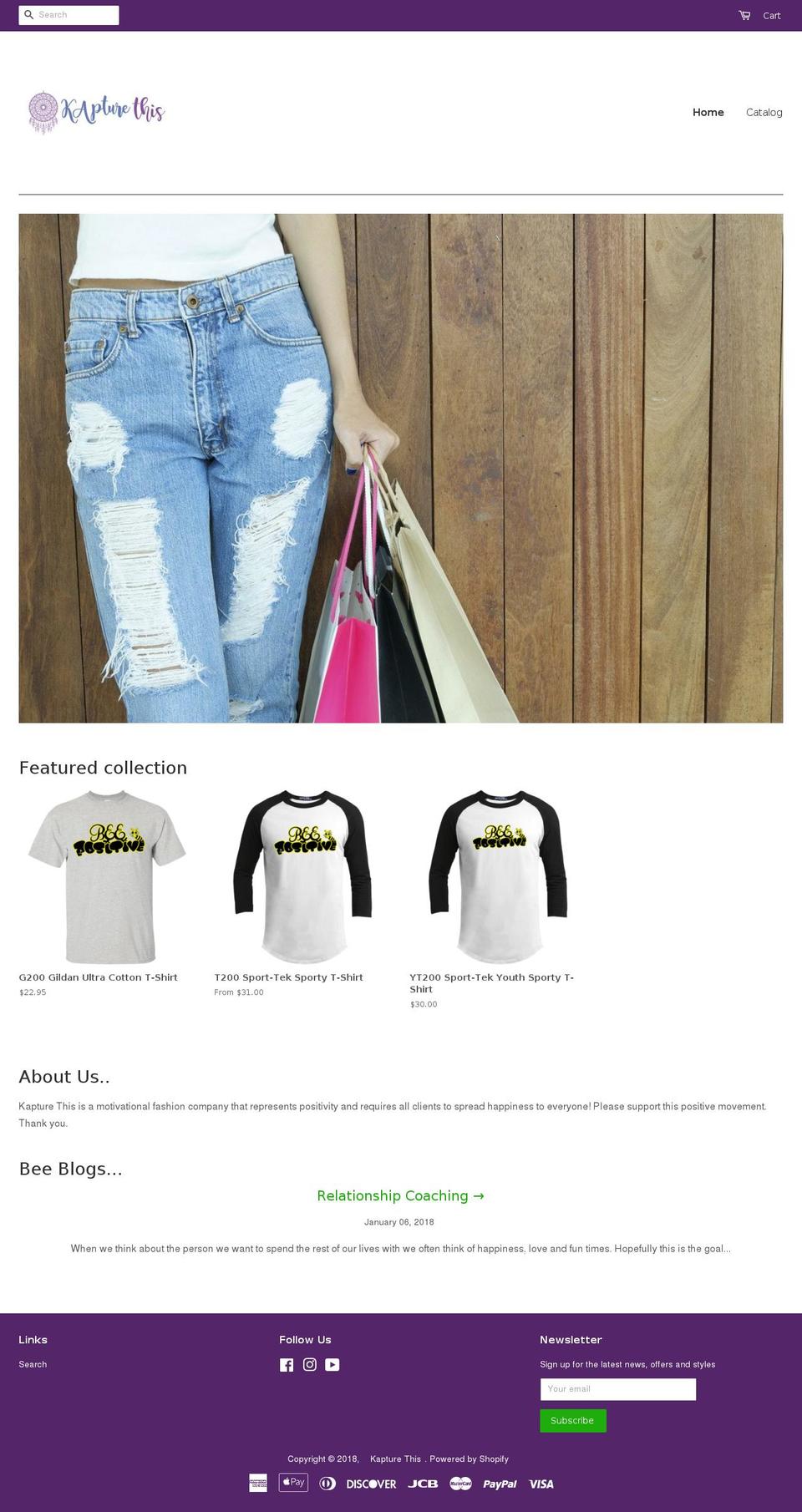 kapturethis.com — Shopify storefront screenshot
