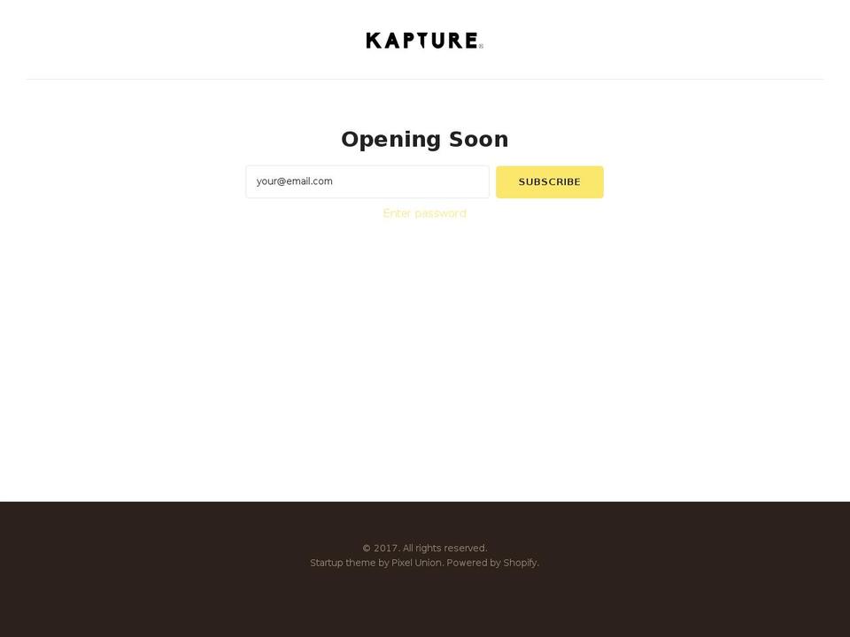 kapturetruth.com shopify website screenshot