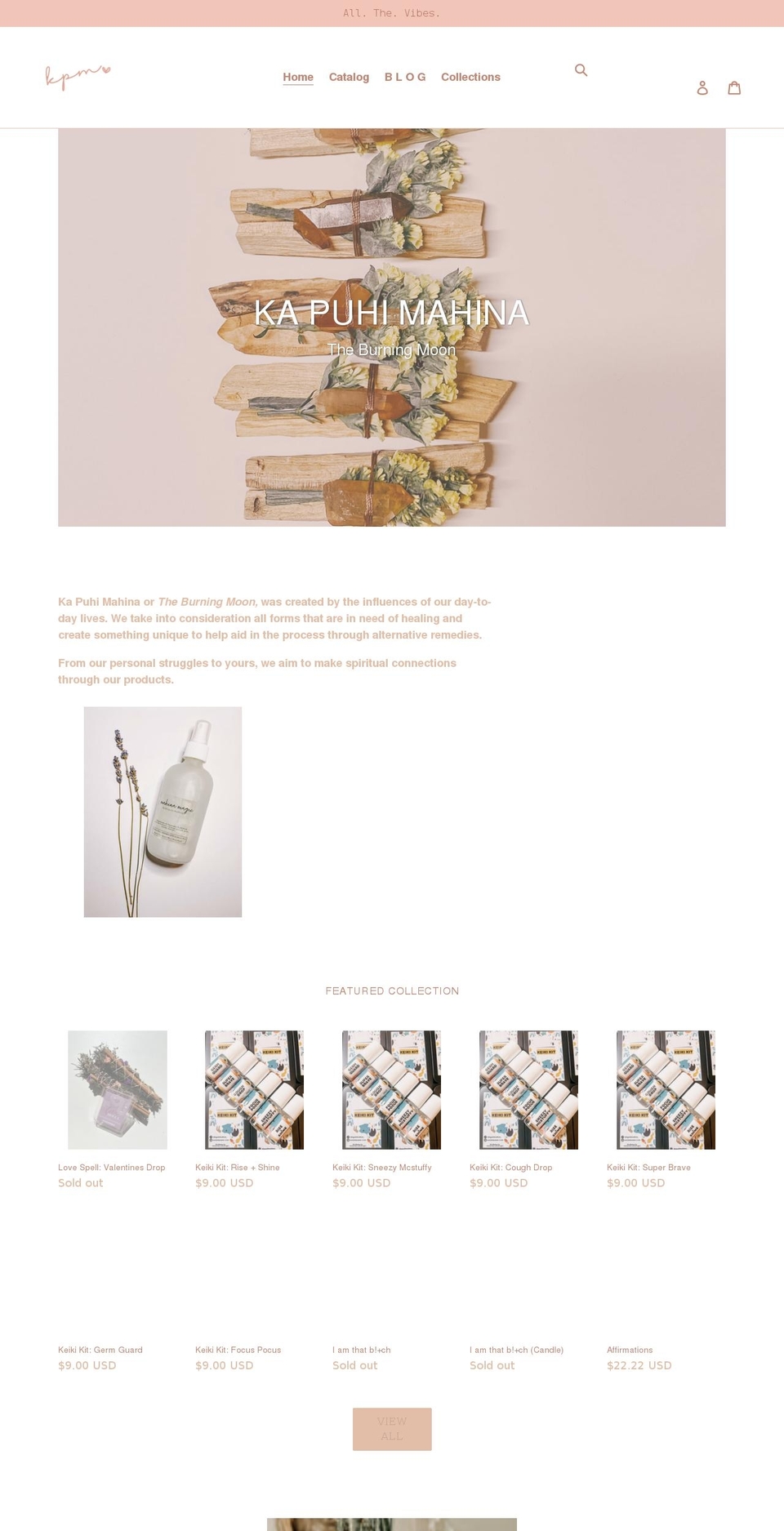 kapuhimahina.com shopify website screenshot