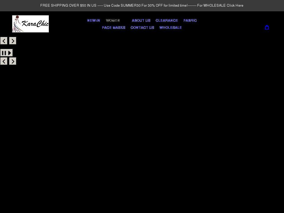 karachic.com shopify website screenshot