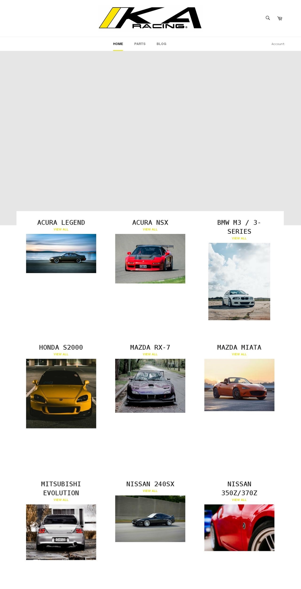 karacingmotorsports.com shopify website screenshot
