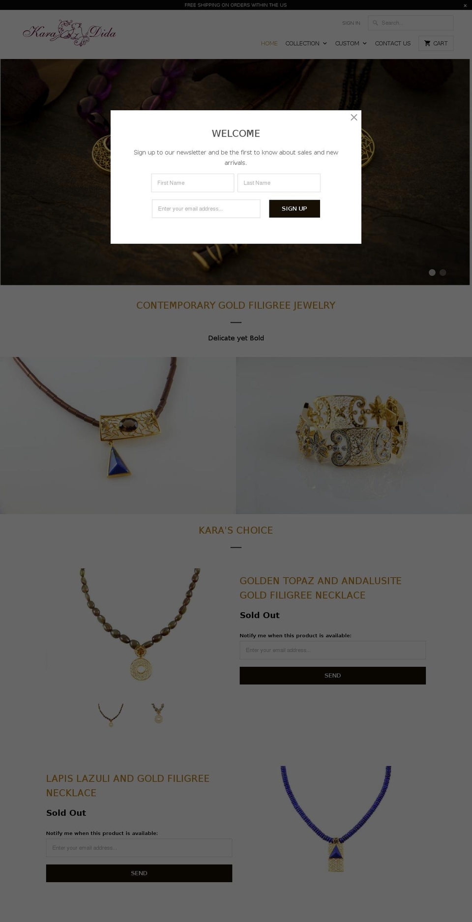 karadida.com — Shopify storefront screenshot