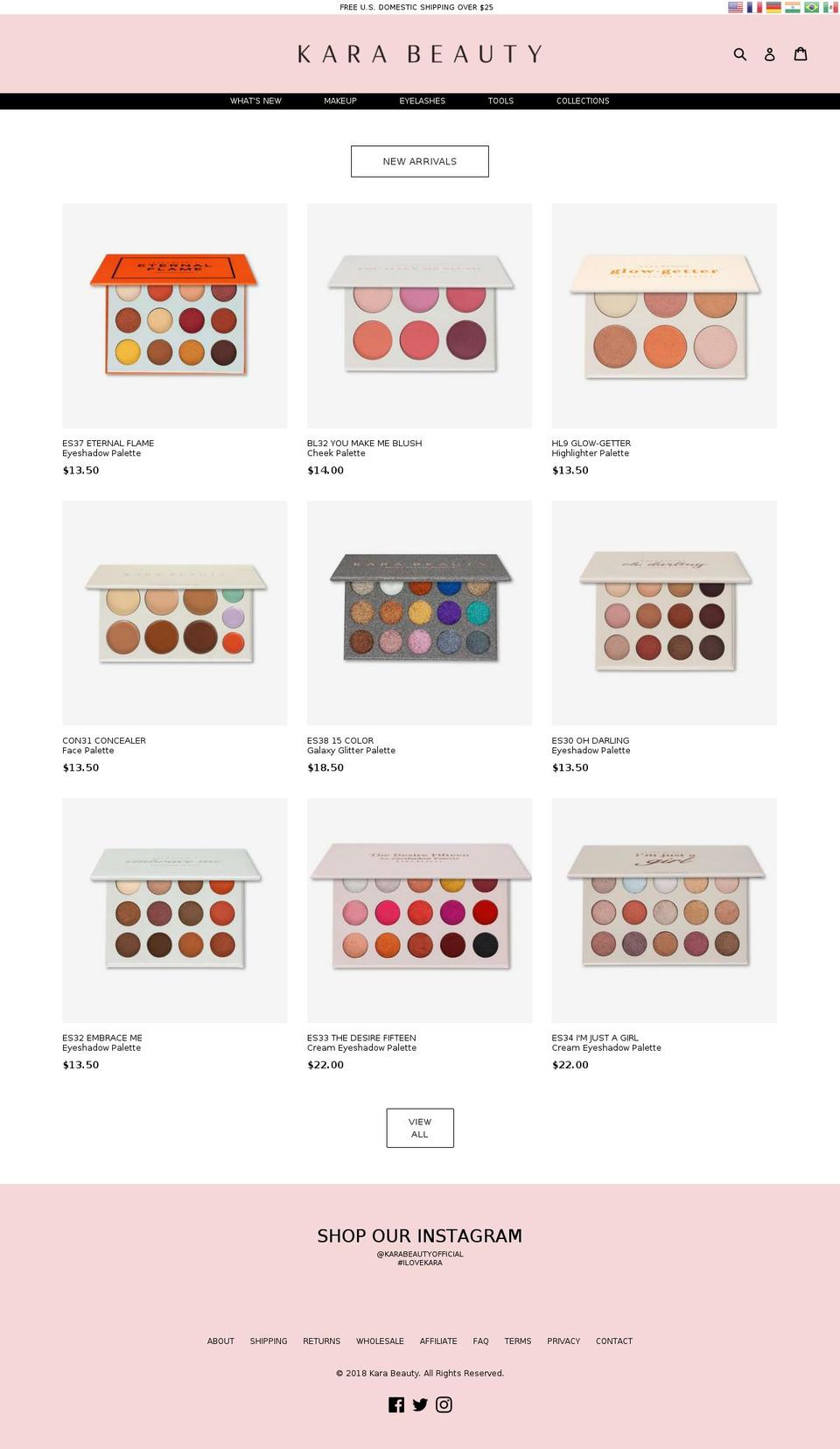 Jemy Style of 20180608 KARA-swatch+preorder Shopify theme site example karaeyelash.com