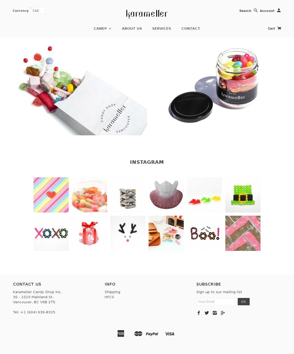 Karameller October 2016 Shopify theme site example karamellercandy.com