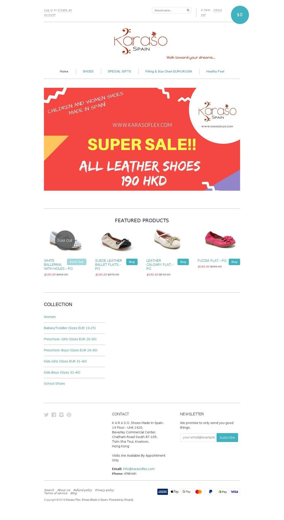 karasoflex.com — Shopify storefront screenshot