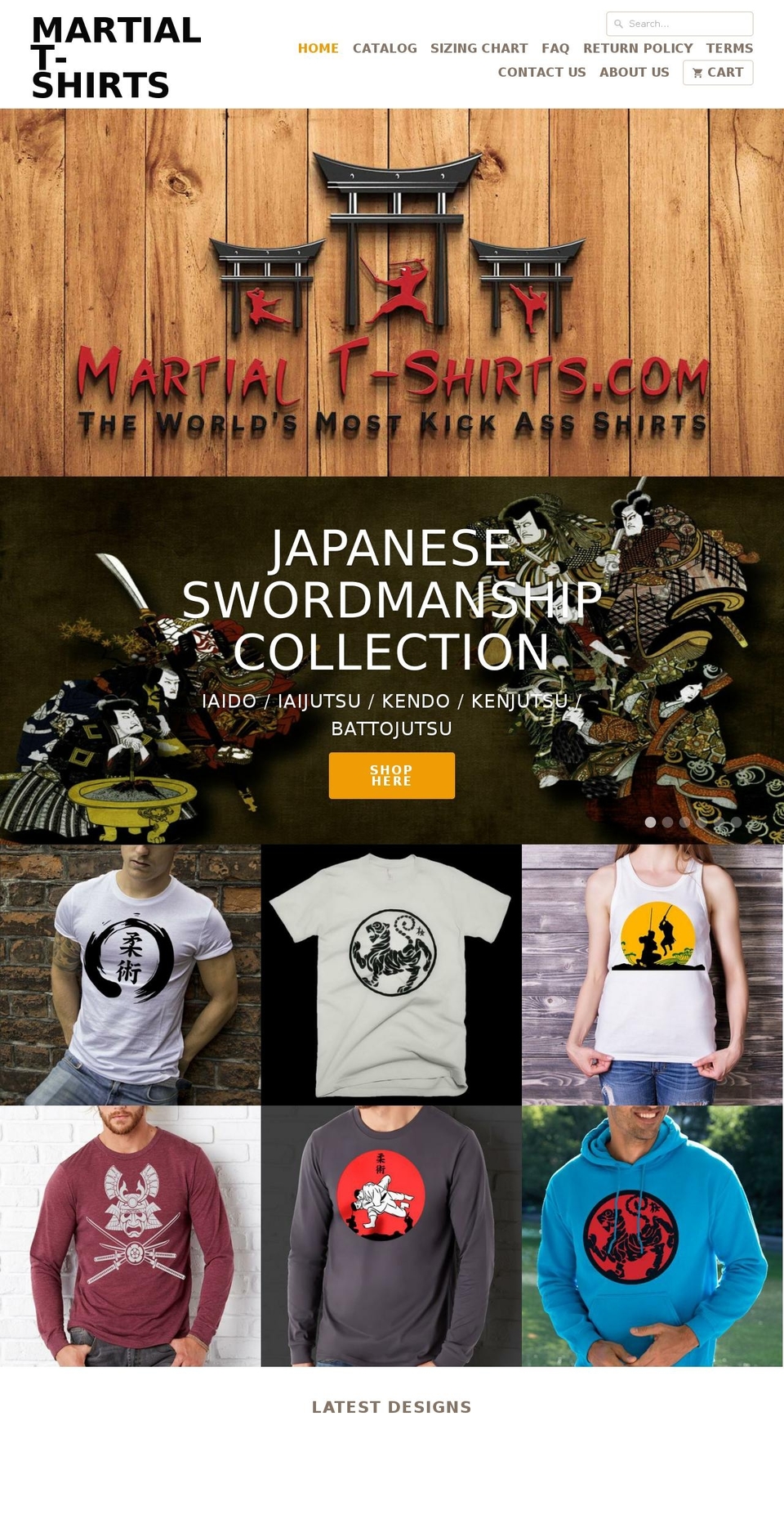 karatetees.com — Shopify storefront screenshot