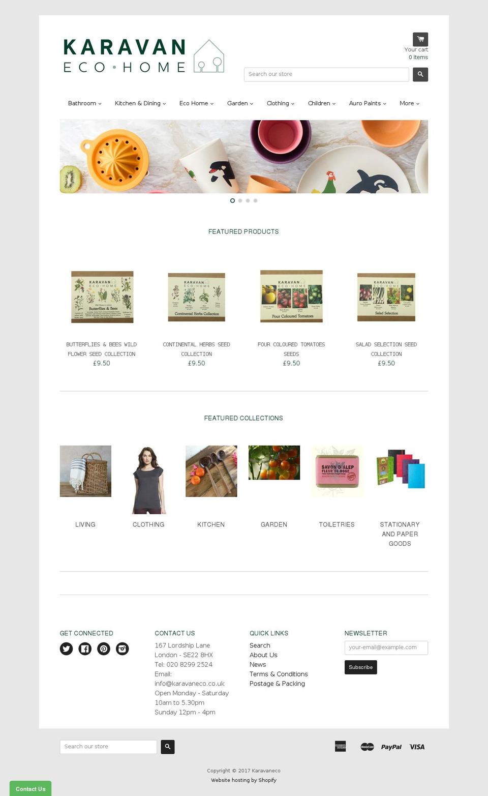 karavaneco.co.uk shopify website screenshot