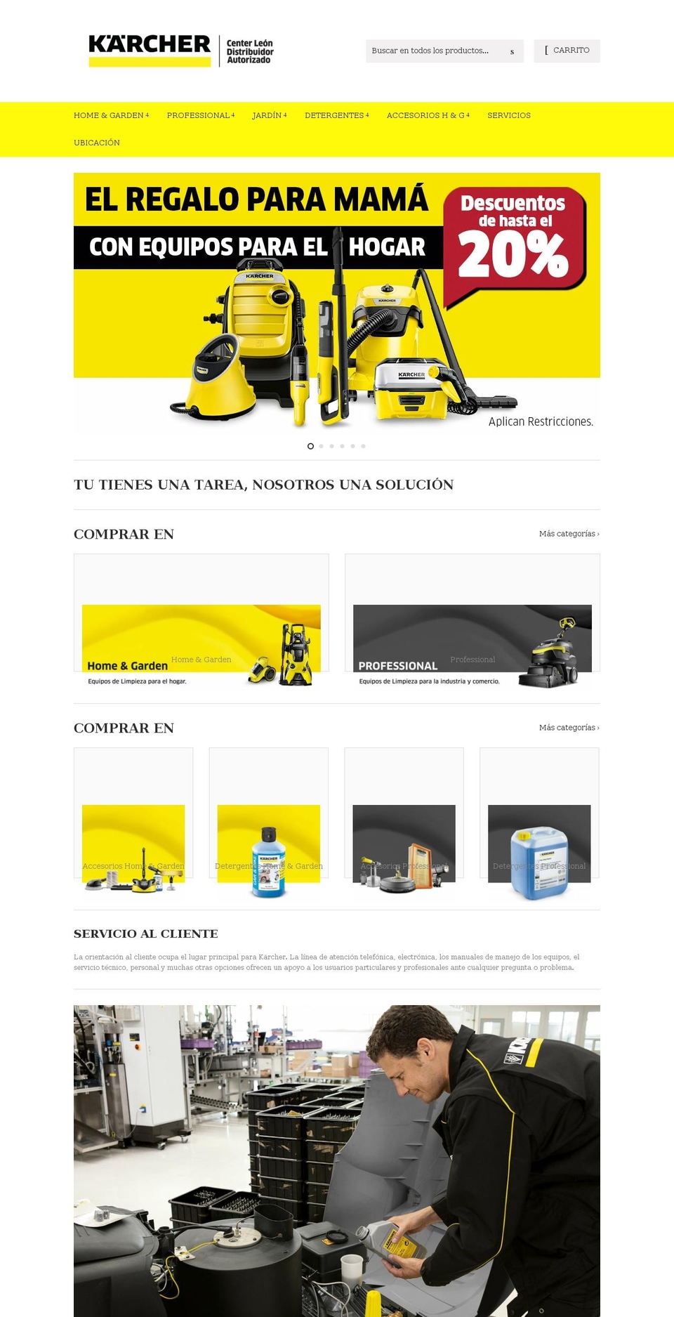 karcher-eqa-online.com.mx shopify website screenshot