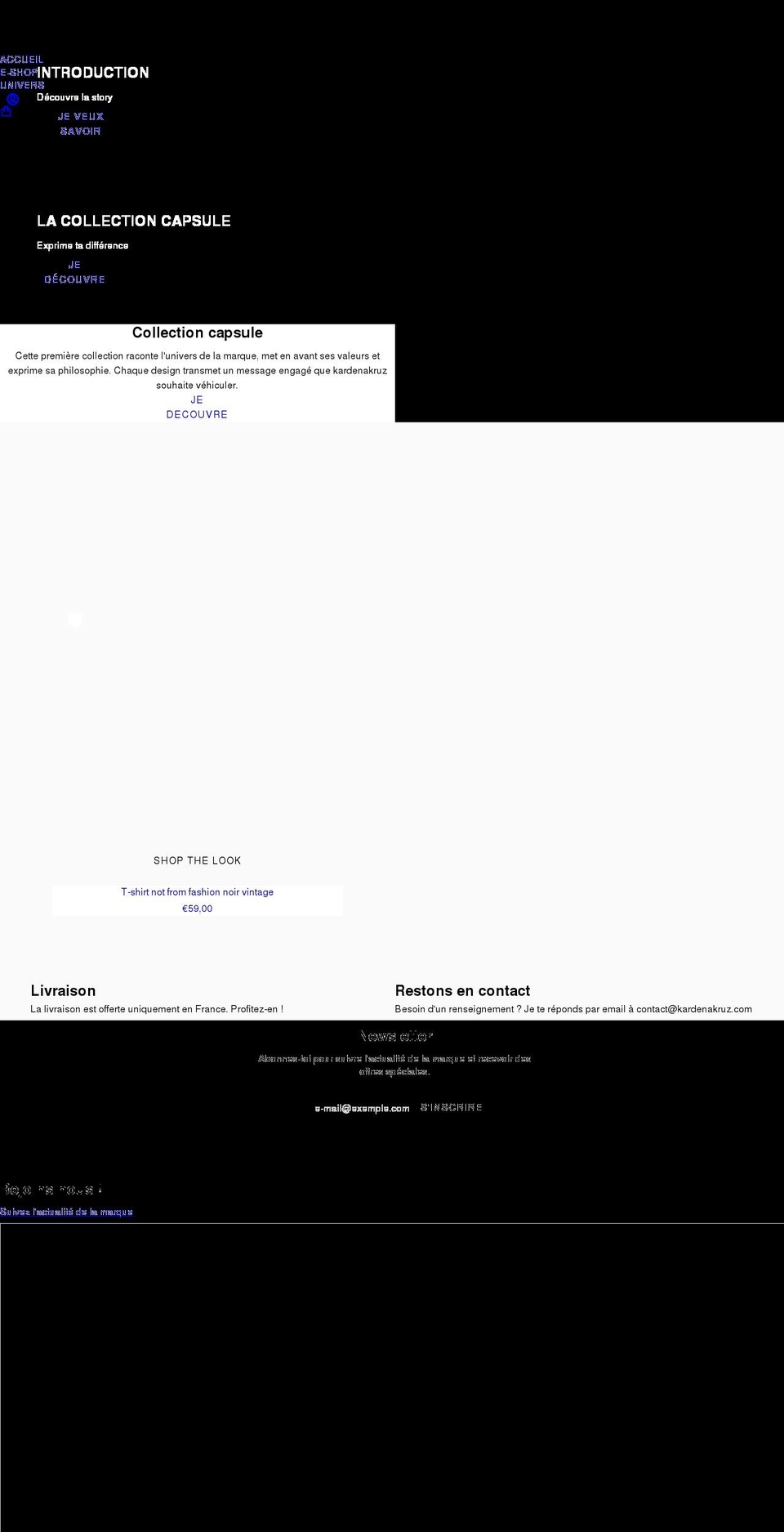 kardenakruz.com shopify website screenshot