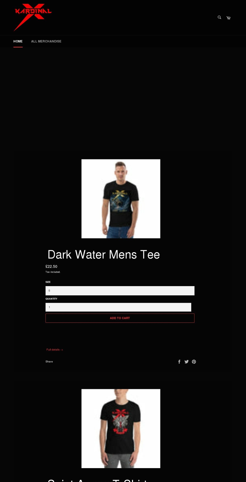 kardinalxmerch.com shopify website screenshot