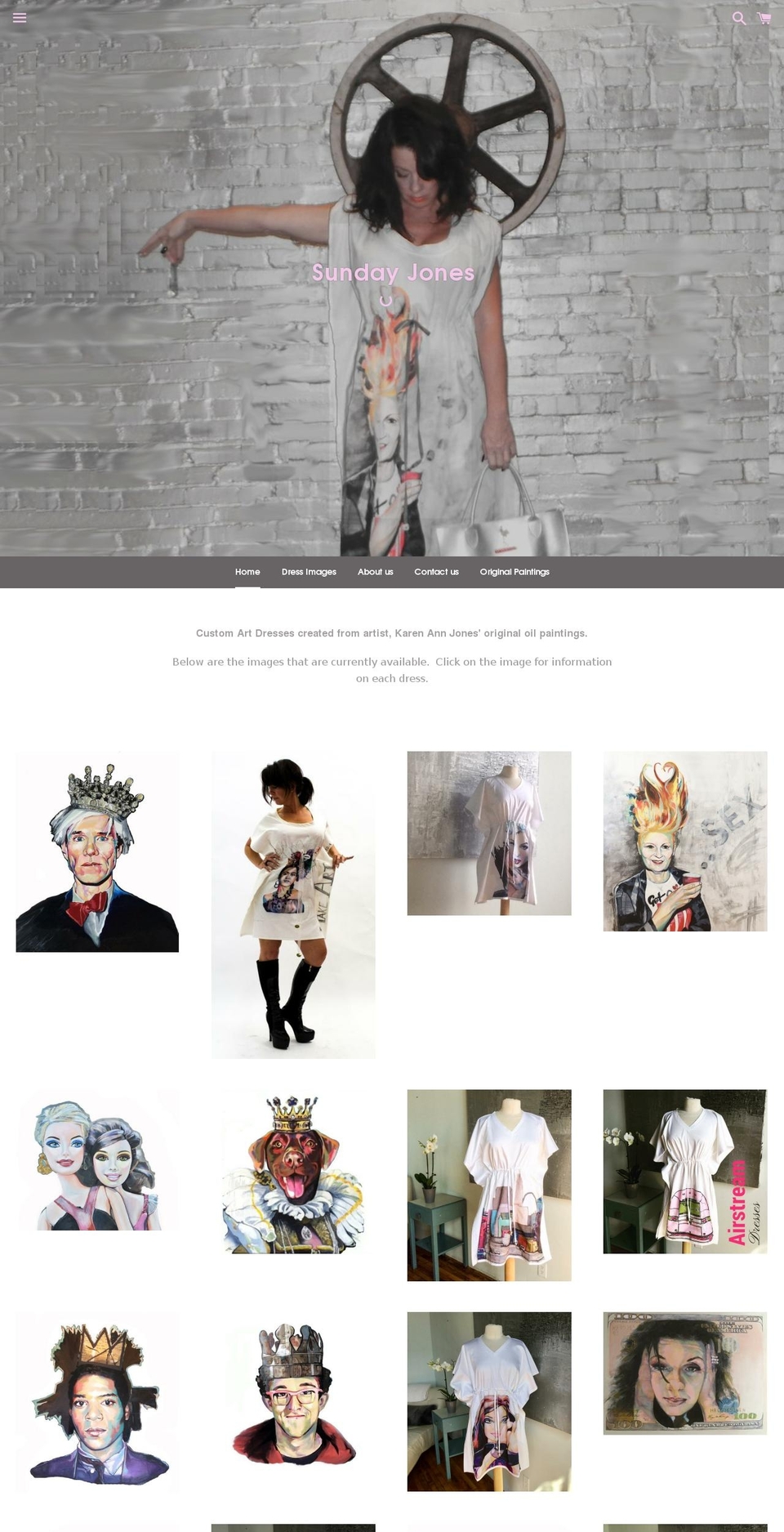 karenannjones.com shopify website screenshot