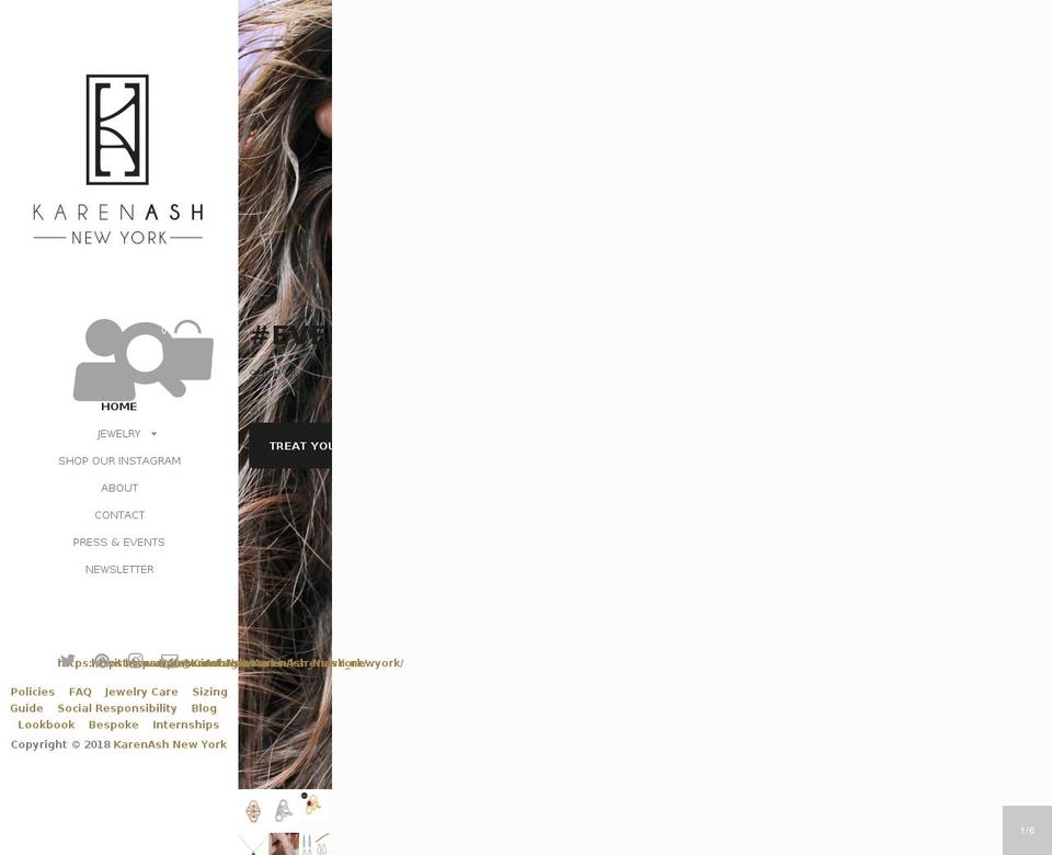 karenashdesigns.com — Shopify storefront screenshot