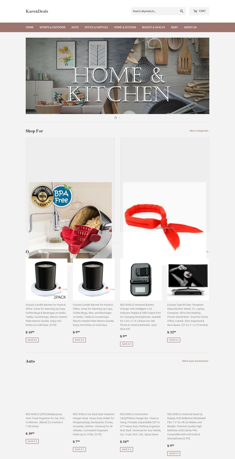 karendeals.com — Shopify storefront screenshot
