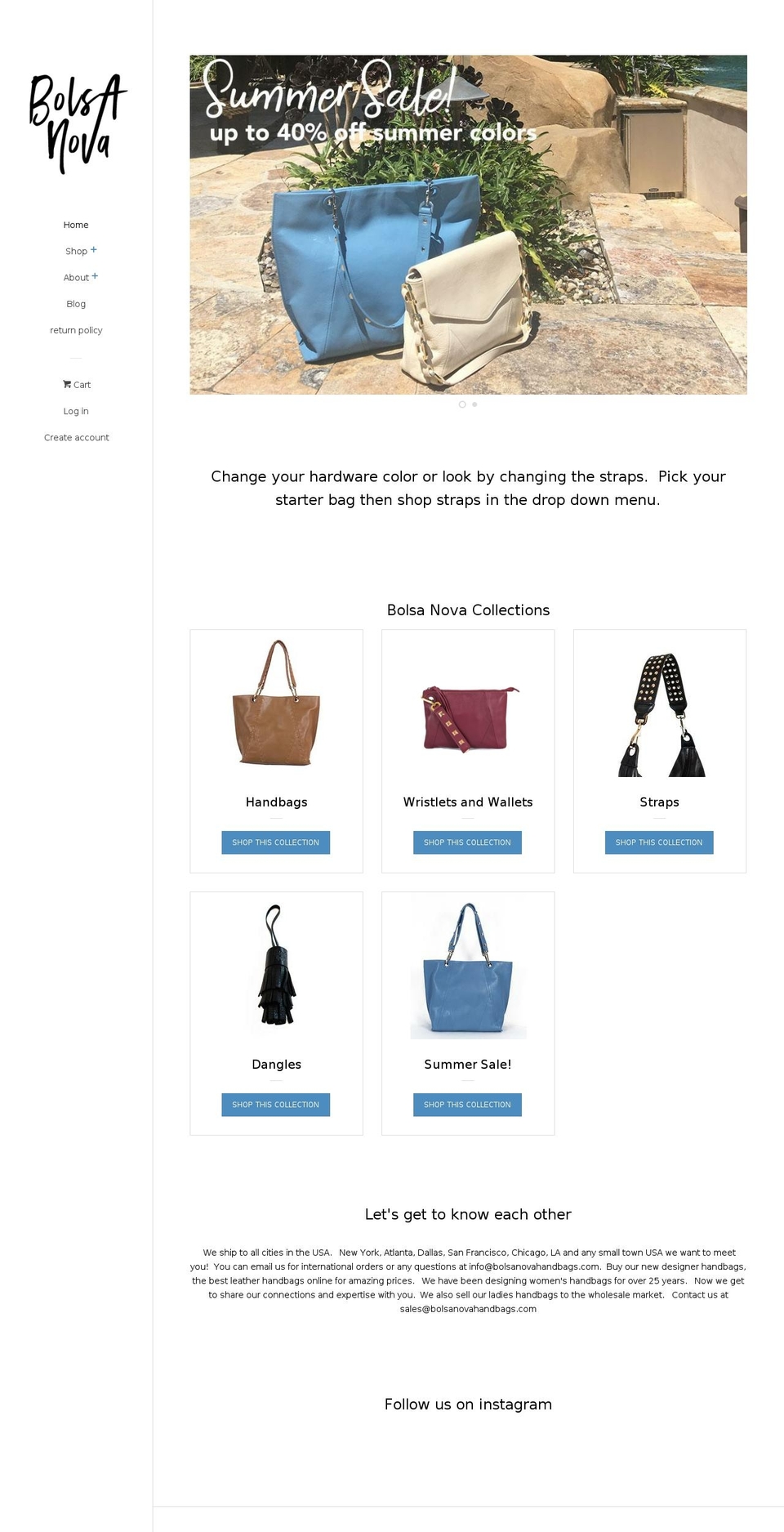 karenhandbags.com — Shopify storefront screenshot