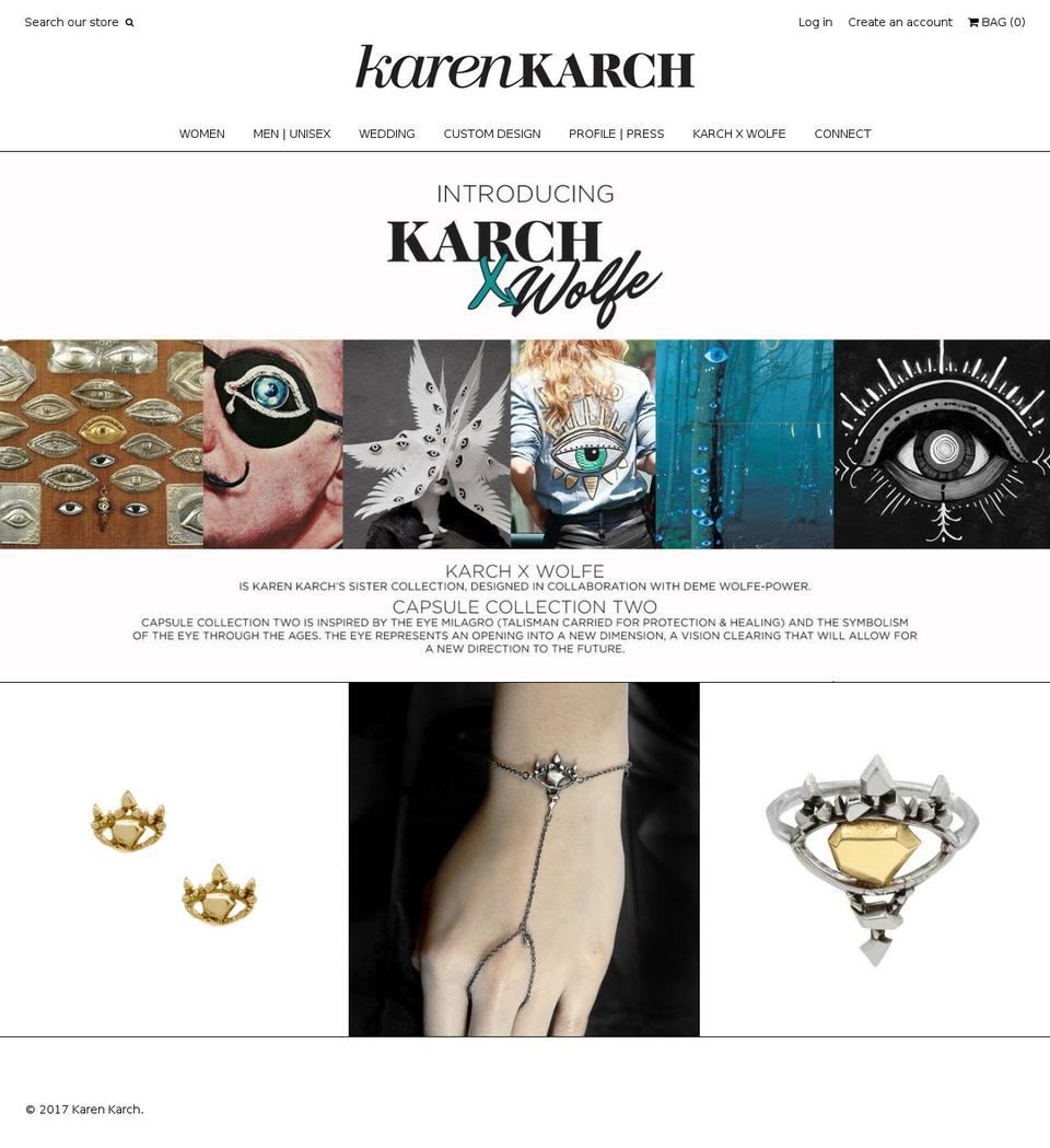 karenkarch.com shopify website screenshot