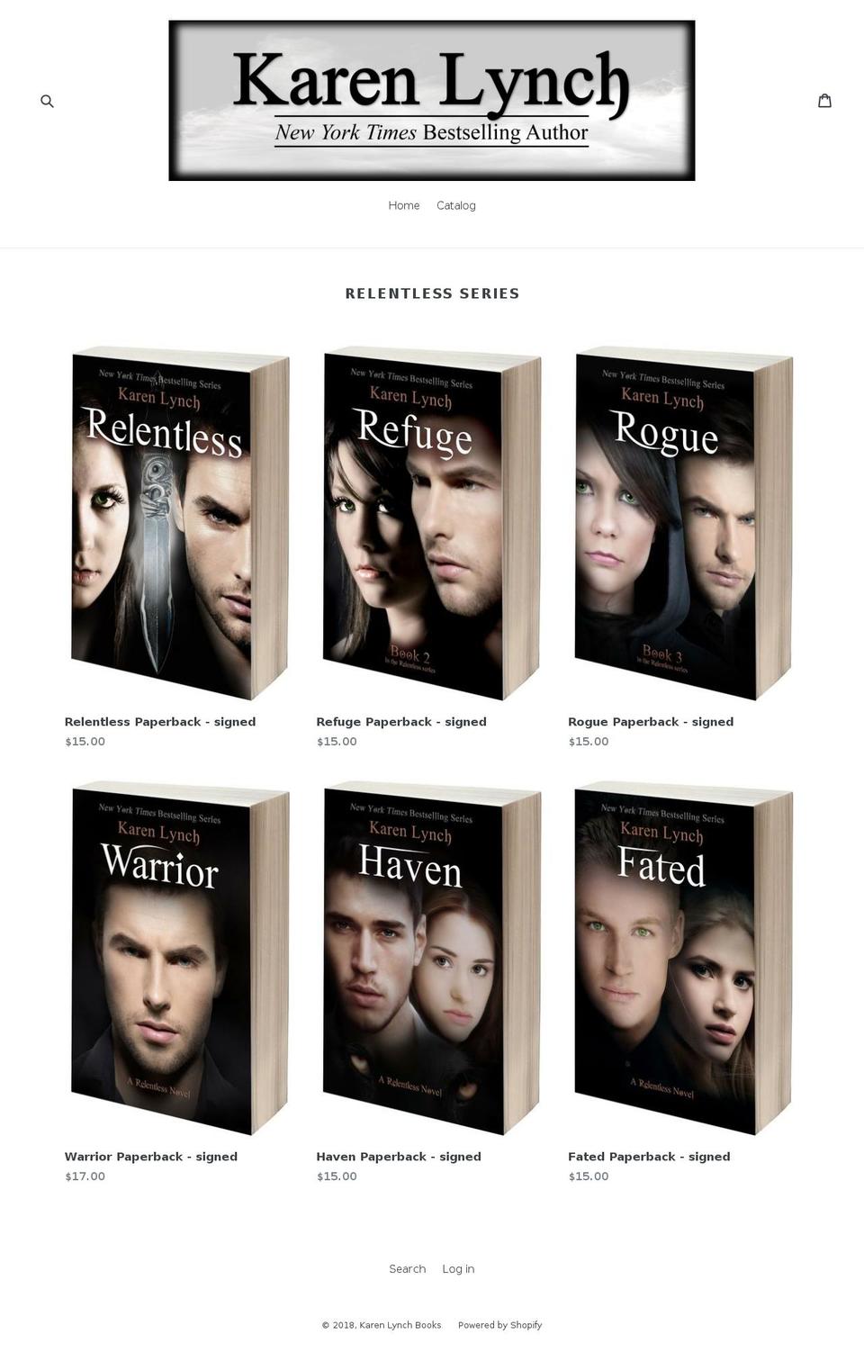 karenlynchbooks.com — Shopify storefront screenshot