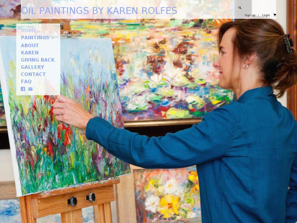 karenrolfes.com shopify website screenshot
