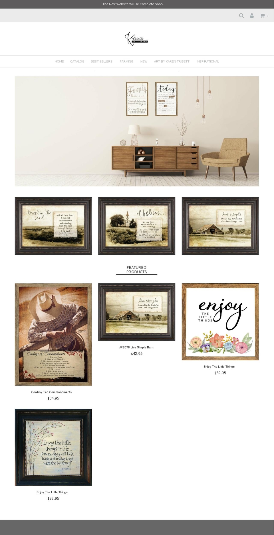 karensframes.com — Shopify storefront screenshot