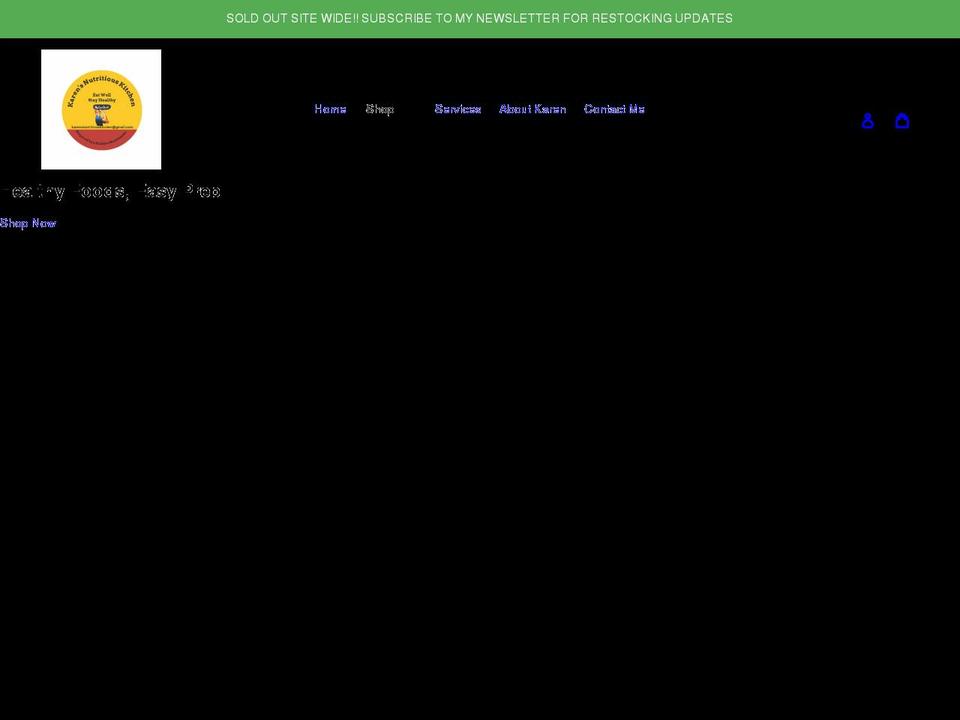 karenskitchen.ca shopify website screenshot