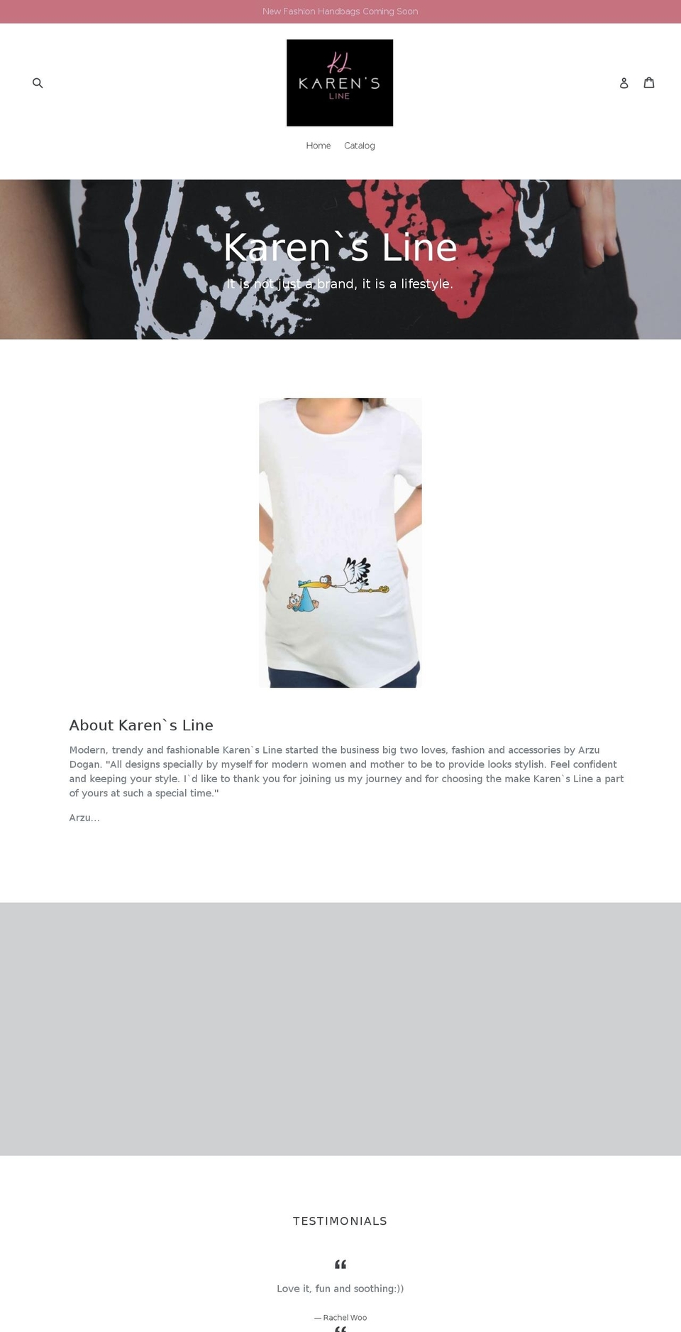 karensline.com — Shopify storefront screenshot